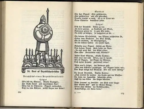 Götter und Helden Lieder der Edda Germanen Mythologie Original Ausgabe 1927