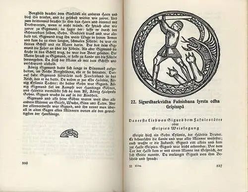 Götter und Helden Lieder der Edda Germanen Mythologie Original Ausgabe 1927