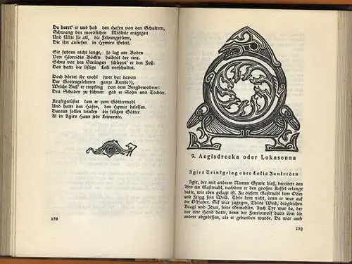 Götter und Helden Lieder der Edda Germanen Mythologie Original Ausgabe 1927