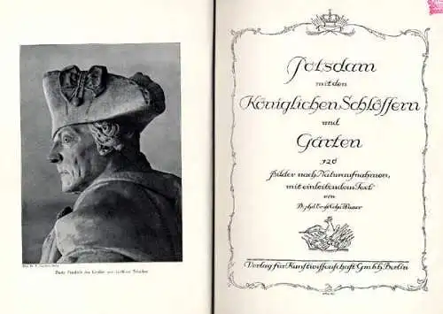Potsdam Stadt Geschichte Architektur Schloss Garten Sanssouci Foto Bildband 1910