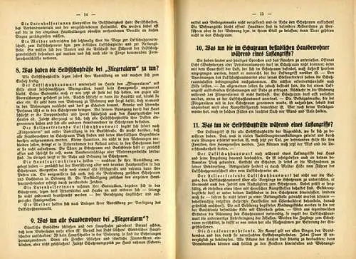 Deutschland Weltkrieg Luftschutz Gasschutz Erste Hilfe Notfall Medzin Buch 1938