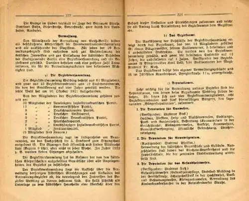 Berlin Stadt Geschichte Stadtbezirk Wedding Heimatbuch von 1920