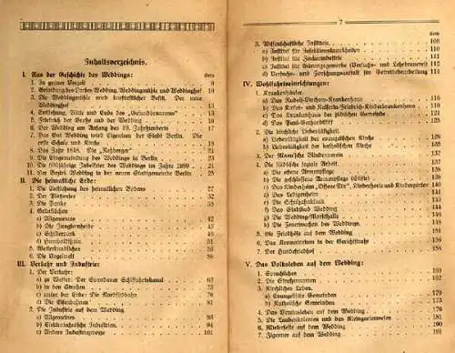 Berlin Stadt Geschichte Stadtbezirk Wedding Heimatbuch von 1920