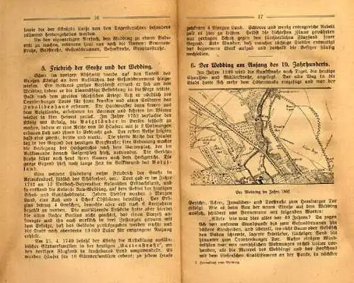 Berlin Stadt Geschichte Stadtbezirk Wedding Heimatbuch von 1920