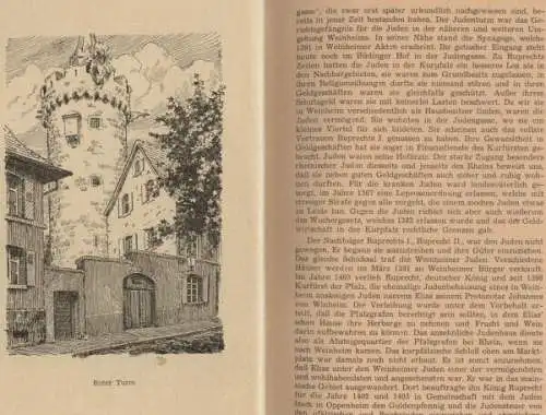 Baden Weinheim Mittelalter Handwerk Gerberzunft Stadt Geschichte Buch 1949