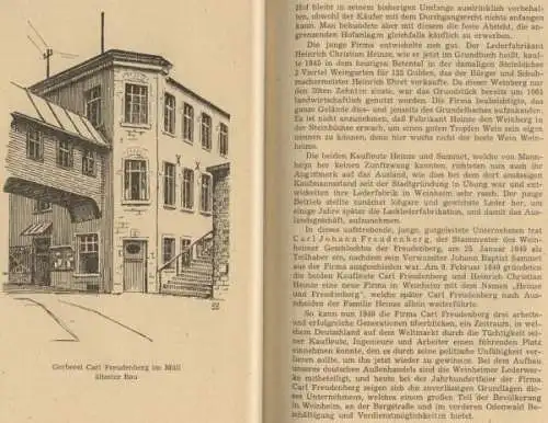 Baden Weinheim Mittelalter Handwerk Gerberzunft Stadt Geschichte Buch 1949