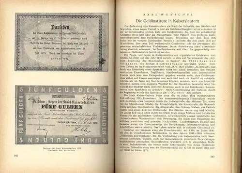 Rhein Pfalz 675 Jahre Kaiserlautern Stadt Geschichte Chronik Festschrift  1951