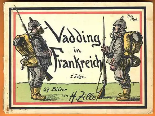 Deutschland Weltkrieg Heinrich Zille Vater in Frankreich Kunst Grafik Bilderbuch