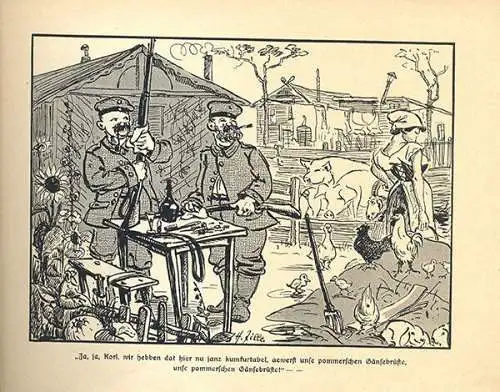 Deutschland Weltkrieg Heinrich Zille Vater in Frankreich Kunst Grafik Bilderbuch