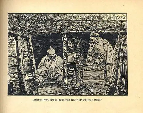 Deutschland Weltkrieg Heinrich Zille Vater in Frankreich Kunst Grafik Bilderbuch