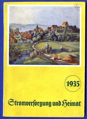 Deutsches Reich Elektrizität Strom Versorgung Energie Wirtschaft Kalender 1935