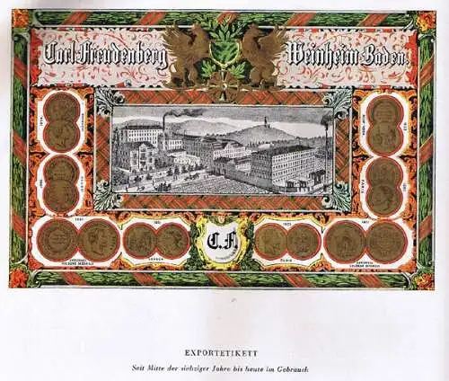 Baden Weinheim Handwerk 100 Jahre Leder Fabrik Carl Freudenberg Festschrift 1949