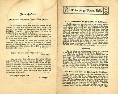 Württemberg Schwaben Donau Heuberg Hohentwiel Heimat Sagen Buch 1924