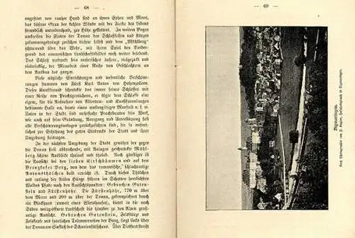 Württemberg Schwaben Baar Lichtenstein Rosberg Teck Donautal Wanderbuch 1896