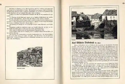 Rhein Pfalz Westerwald Heimat Geschichte Volkskunde Kunst Grafik Buch 1924