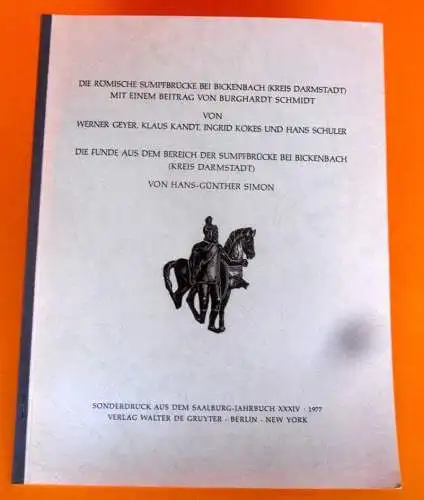 Hessen Bergstraße Archäologie Geschichte Römische Sumpfbrücke Bickenbach 1977