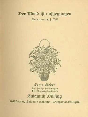 Kunst Grafik Sulamith Wülfing Rainer Maria Rilke Gedichte Band 2 Farbtafeln 1933