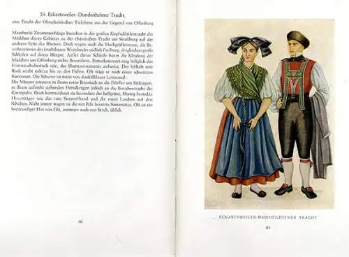 Deutsche Trachten Ostsee Bayern Odenwald Lausitz Heimat Volkskunde Buch 1954