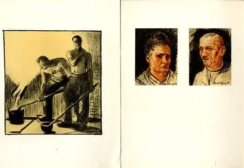 Hessen Biedenkopf Hinterland Heimatbilder Karl Lenz Kunst Grafik Mappe 1935