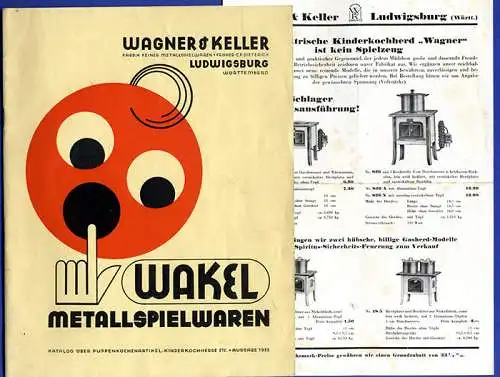 Württemberg Ludwigsburg Puppenküche Metall Spielwaren Fabrik Wagner Katalog 1932