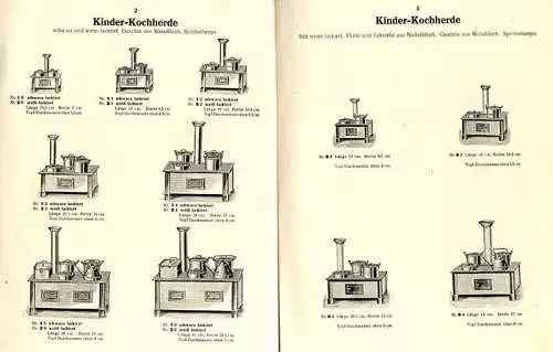 Württemberg Ludwigsburg Puppenküche Metall Spielwaren Fabrik Wagner Katalog 1932