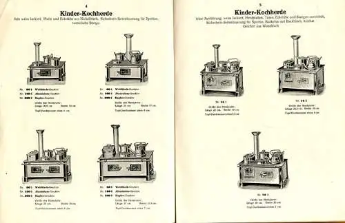 Württemberg Ludwigsburg Puppenküche Metall Spielwaren Fabrik Wagner Katalog 1932