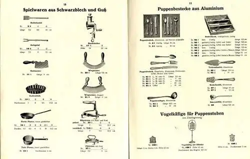 Württemberg Ludwigsburg Puppenküche Metall Spielwaren Fabrik Wagner Katalog 1932