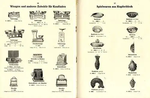 Württemberg Ludwigsburg Puppenküche Metall Spielwaren Fabrik Wagner Katalog 1932