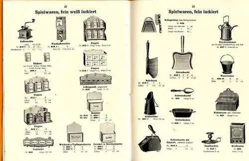 Württemberg Ludwigsburg Puppenküche Metall Spielwaren Fabrik Wagner Katalog 1932
