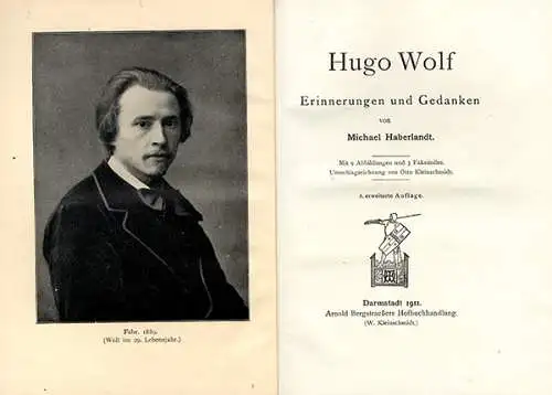 Österreich Kunst Musik Kritiker Komponist Hugo Wolf Jugendstil Gedenkbuch 1911