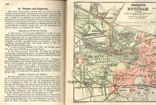 Deutsches Reich Berlin Havel Potsdam Oberspree  Baedeker Reisehandbuch 1912