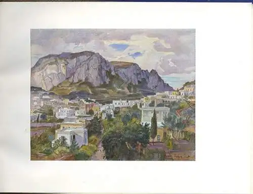 Kunst Malerei Italien Insel Capri gemalt von Rudolf Sieck 1938