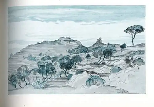 Kunst Malerei Italien Insel Capri gemalt von Rudolf Sieck 1938
