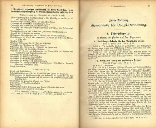 Niedersachsen Hannover Linden Landes Polizei Verordnung Statuten Buch 1908