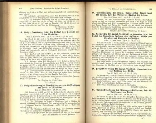 Niedersachsen Hannover Linden Landes Polizei Verordnung Statuten Buch 1908