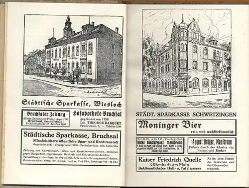 Hessen Starkenburg Odenwald Neckar Baden Kunst Grafik Heimat Wanderbuch 1928