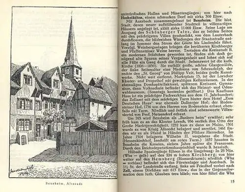 Hessen Starkenburg Odenwald Neckar Baden Kunst Grafik Heimat Wanderbuch 1928