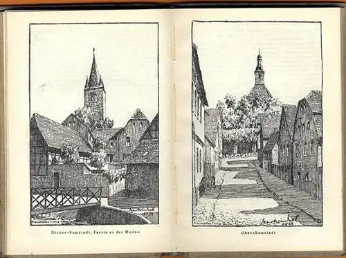 Hessen Starkenburg Odenwald Neckar Baden Kunst Grafik Heimat Wanderbuch 1928