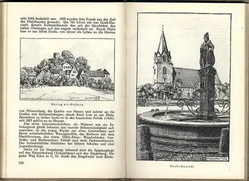 Hessen Starkenburg Odenwald Neckar Baden Kunst Grafik Heimat Wanderbuch 1928