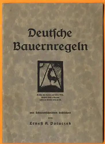 Kunst Handwerk Scherenschnitt Monat Wetter Bauernregeln Buch 1934