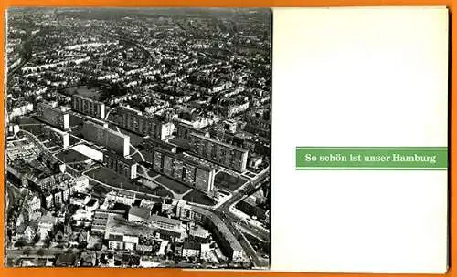 Hamburg Innenstadt Architektur Vororte 12 Original Foto Luftbilder Mappe 1976