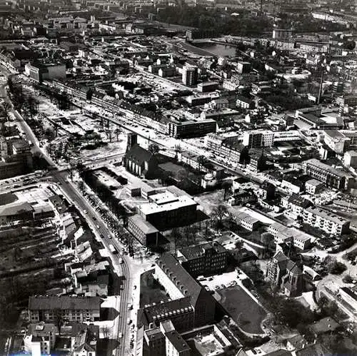 Hamburg Innenstadt Architektur Vororte 12 Original Foto Luftbilder Mappe 1976