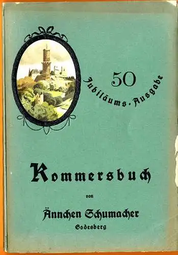 Deutsches Reich Studentika Kommers Liederbuch illustrierte Klavier Ausgabe 1924