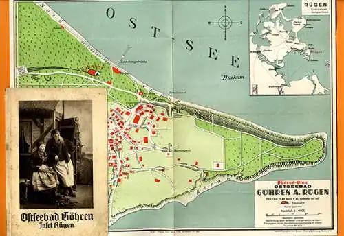 Ostsee Rügen Seebad Göhren Geschichte alter Reiseführer mit Pharus Plan 1926