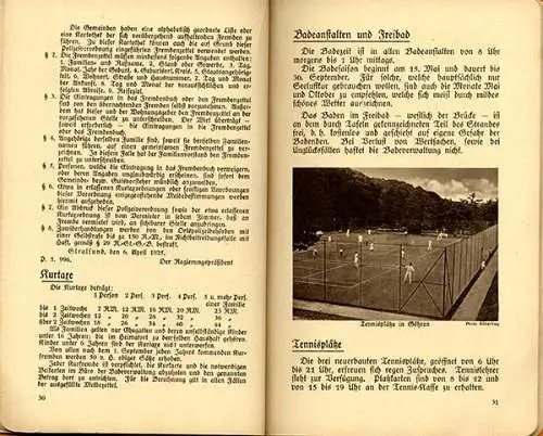 Ostsee Rügen Seebad Göhren Geschichte alter Reiseführer mit Pharus Plan 1926