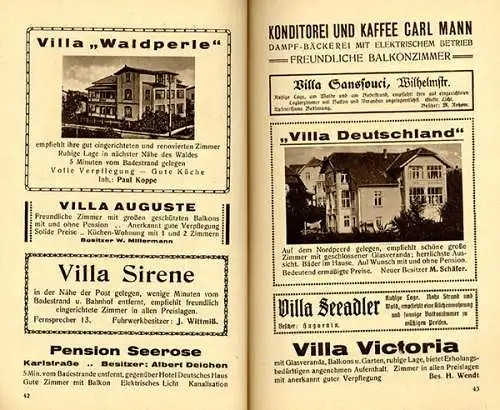 Ostsee Rügen Seebad Göhren Geschichte alter Reiseführer mit Pharus Plan 1926