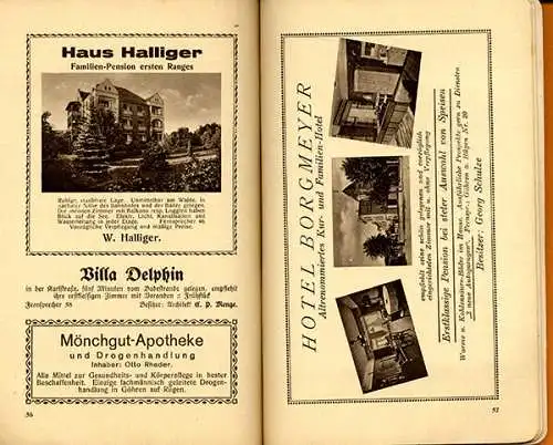 Ostsee Rügen Seebad Göhren Geschichte alter Reiseführer mit Pharus Plan 1926