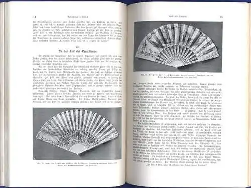 Mode Kunsthandwerk Lifestil Jugendstil Damen Fächer Monografie 1904