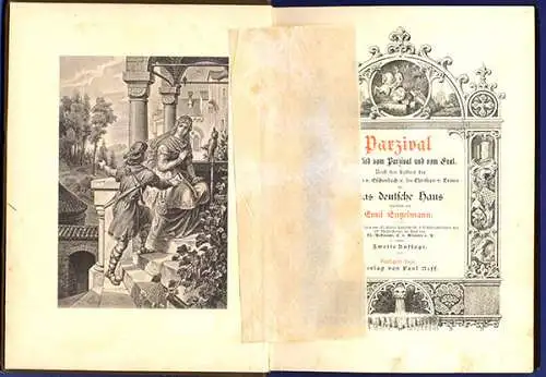Deutsche Helden Sagen Parzival Gral Illustrierte Ausgabe Neff Verlag 1894
