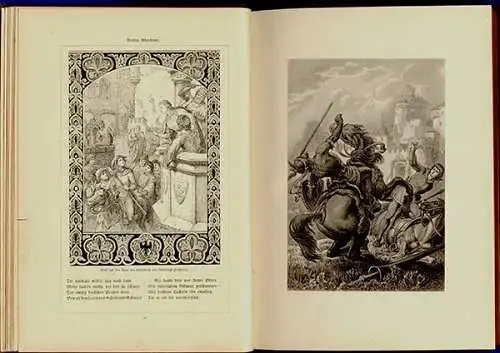 Deutsche Helden Sagen Parzival Gral Illustrierte Ausgabe Neff Verlag 1894